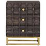 Voir la diapositive 2 : VIDAXL Table de chevet Noir 40x30x50 cm Bois de manguier massif