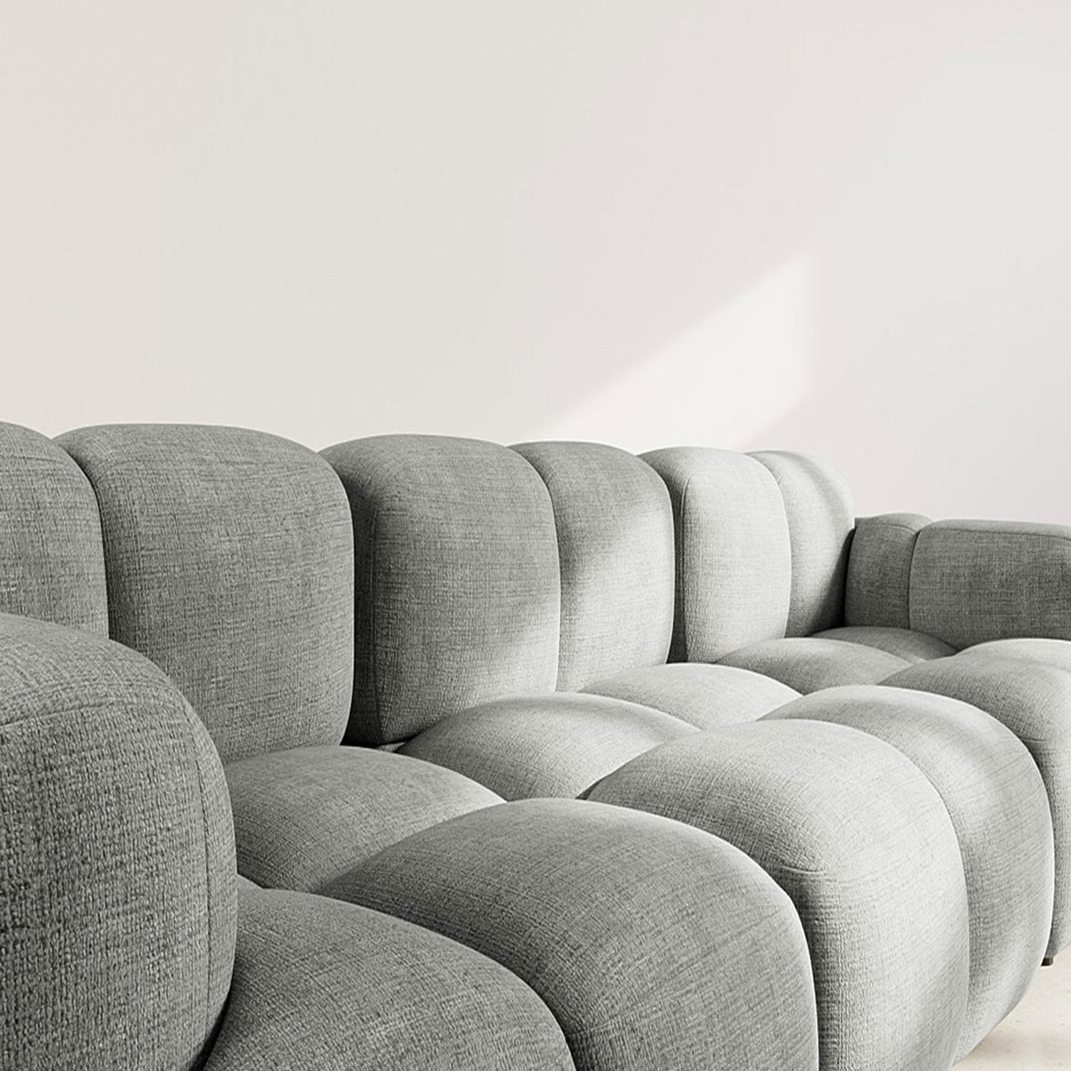 LISA DESIGN Grace - canapé modulable 3 places en velours texturé