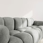 Voir la diapositive 6 : LISA DESIGN Grace - canapé modulable 3 places en velours texturé
