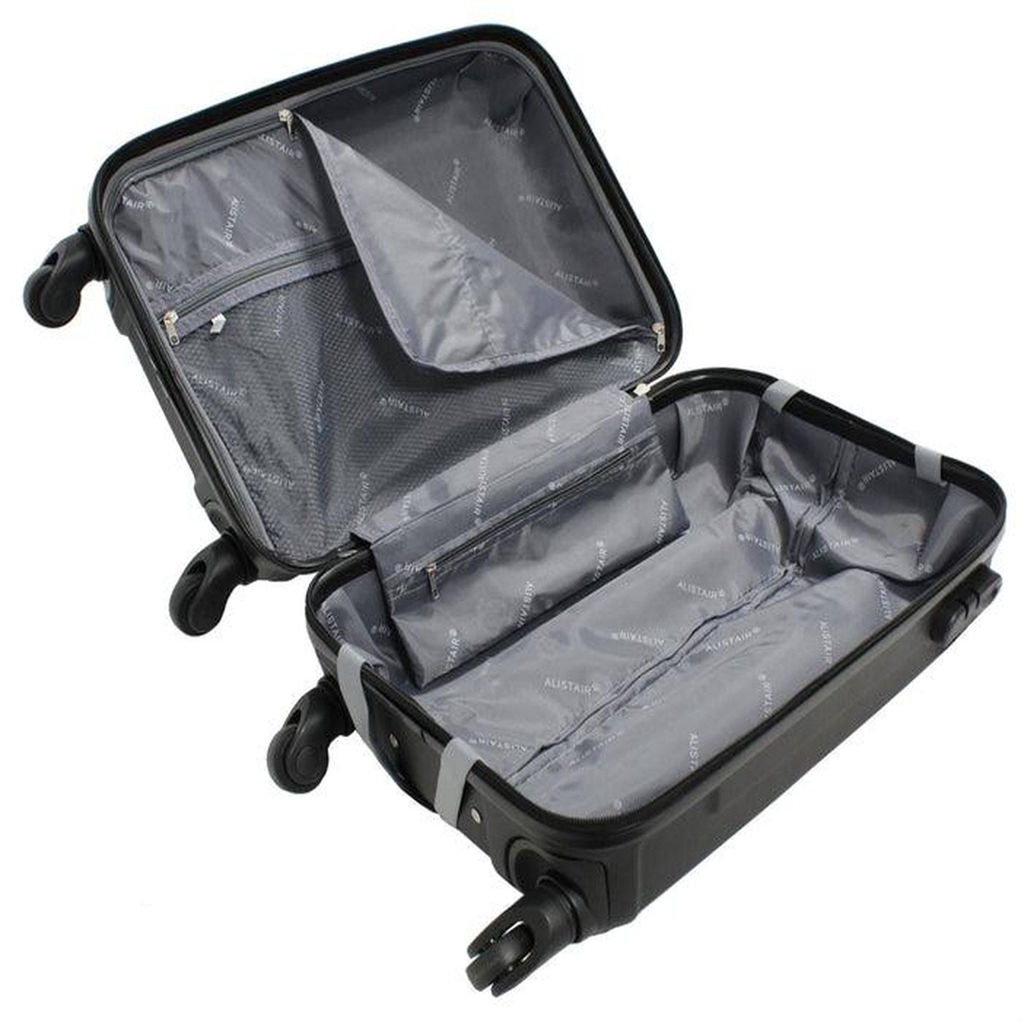 Voir la diapositive 5 : Alistair Valise cabine Alistair - Collection Iron - 4 roues - ABS ultra résistant - Noir