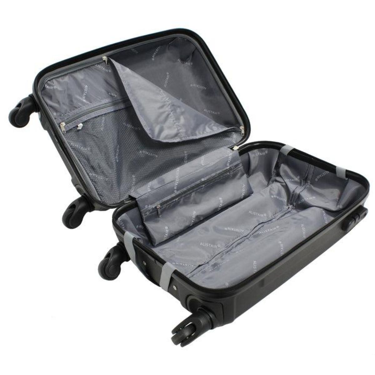 Alistair Valise cabine Alistair - Collection Iron - 4 roues - ABS ultra résistant - Noir