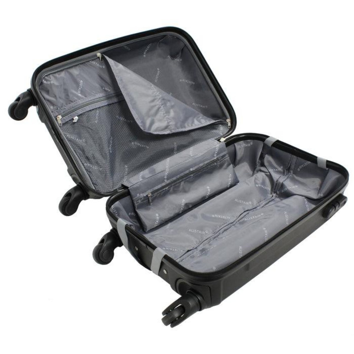 Alistair Valise cabine Alistair - Collection Iron - 4 roues - ABS ultra résistant - Noir