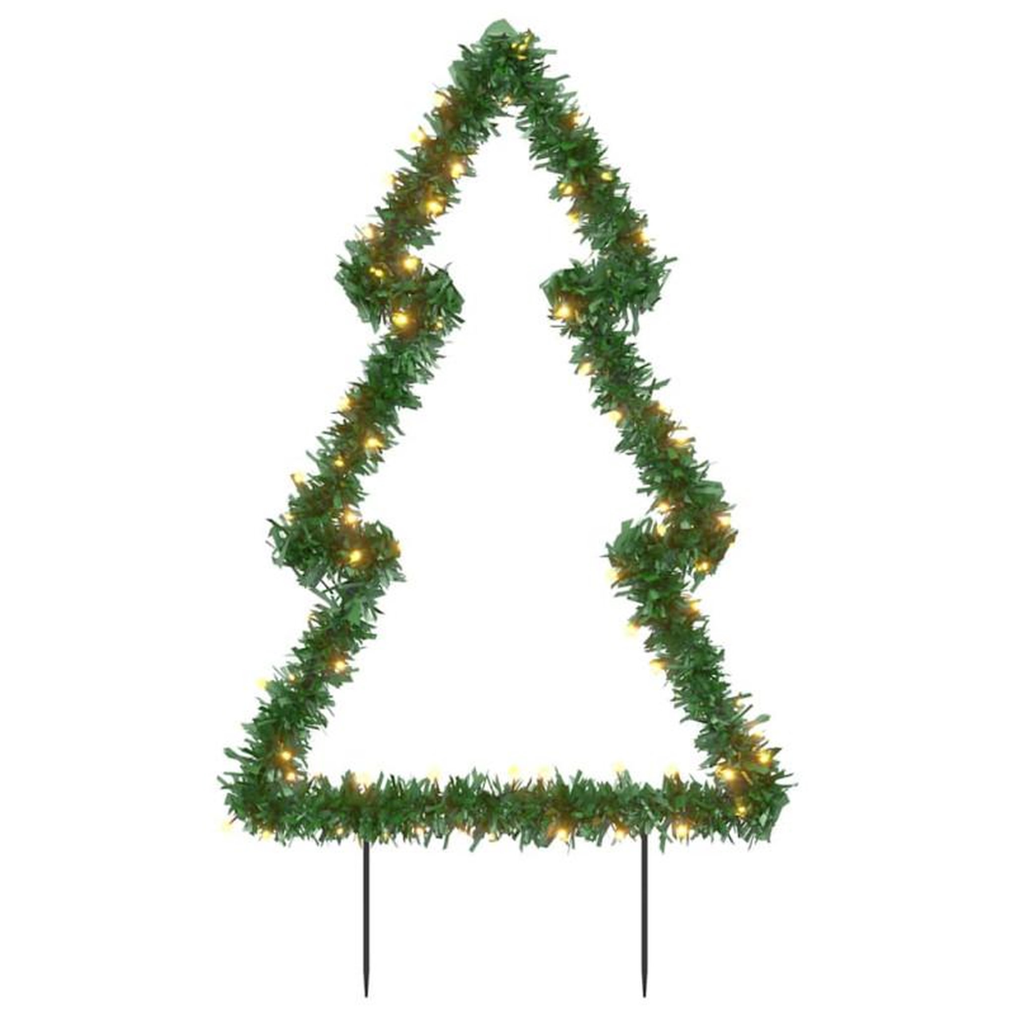 Voir la diapositive 2 : VIDAXL Décoration lumineuse arbre de Noël avec piquets 80 LED 60 cm