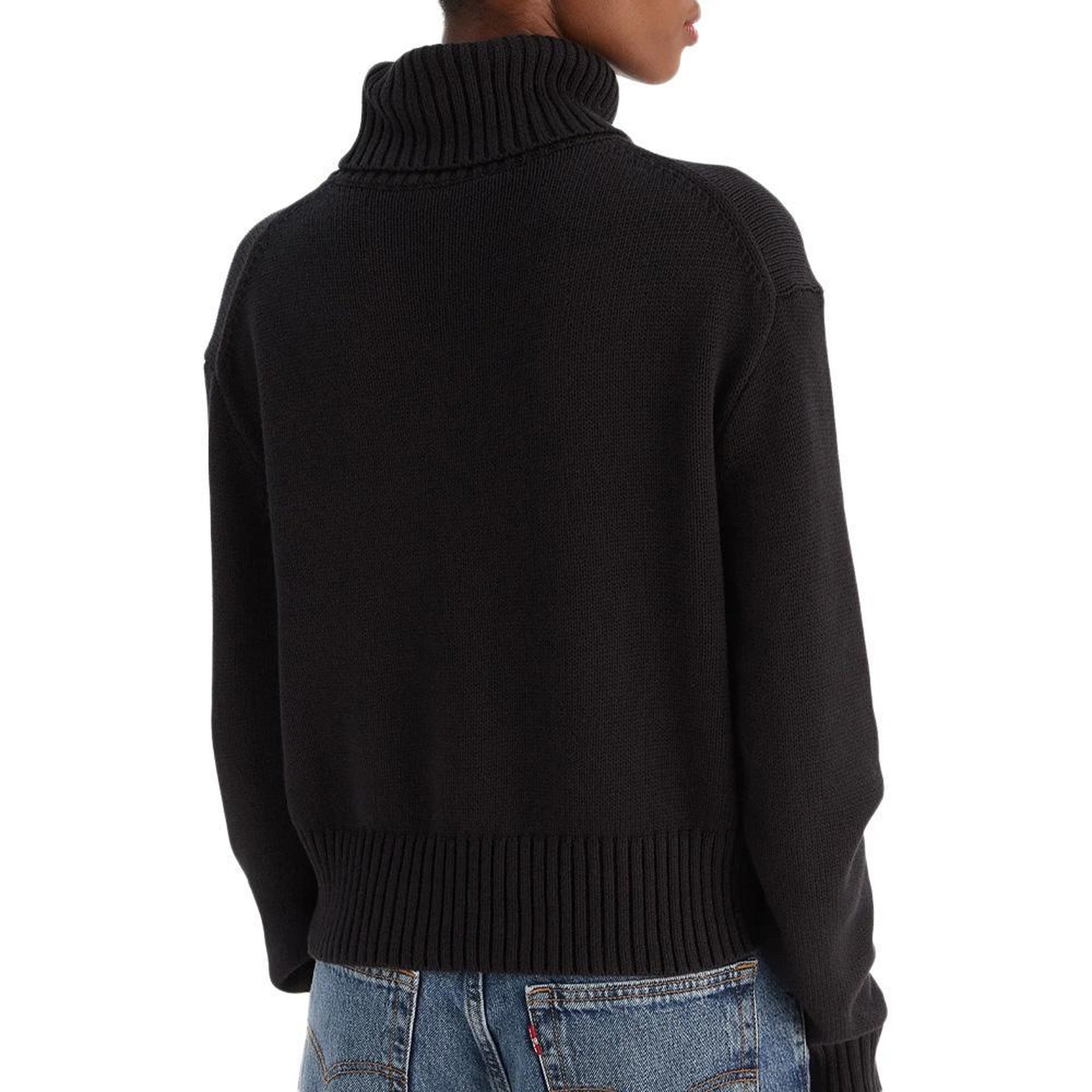 Voir la diapositive 2 : CALVIN KLEIN JEANS Pull Noir Femme Calvin Klein Jeans Chenille