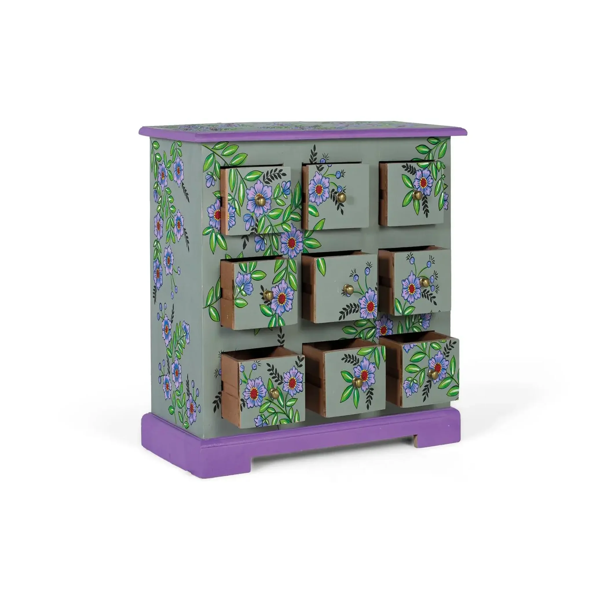Voir la diapositive 2 : GINER Y COLOMER SL Commode en bois de manguier 70 cm style ethnique
