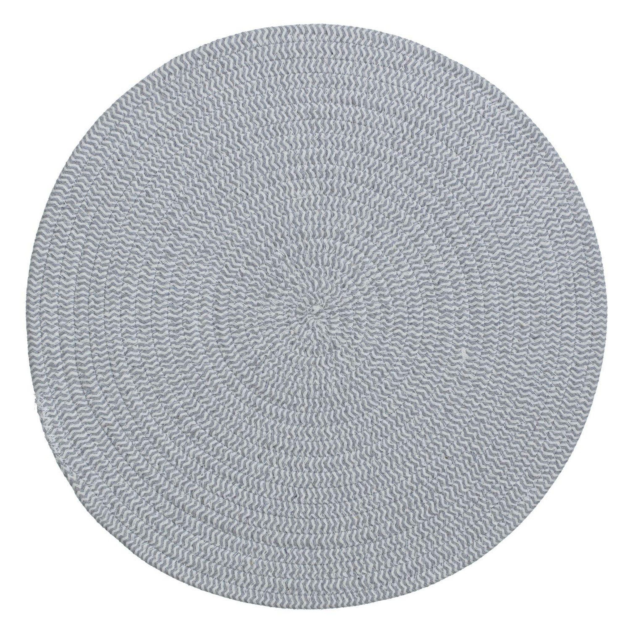 Voir la diapositive 3 : TOILINUX Lot de 6 sets de table rond en coton Alana
