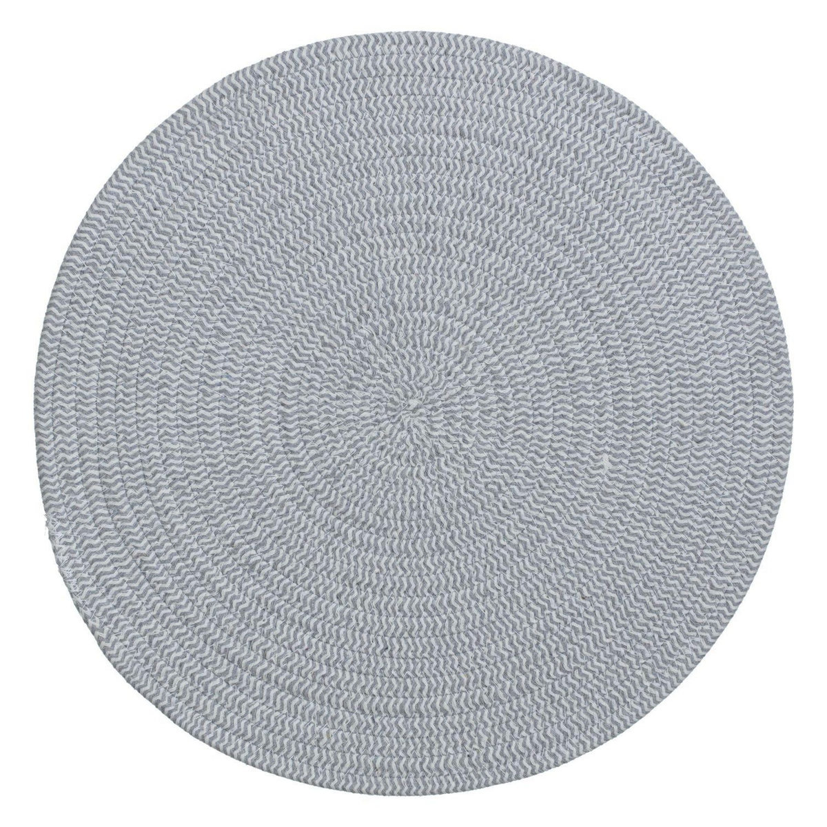 TOILINUX Lot de 6 sets de table rond en coton Alana