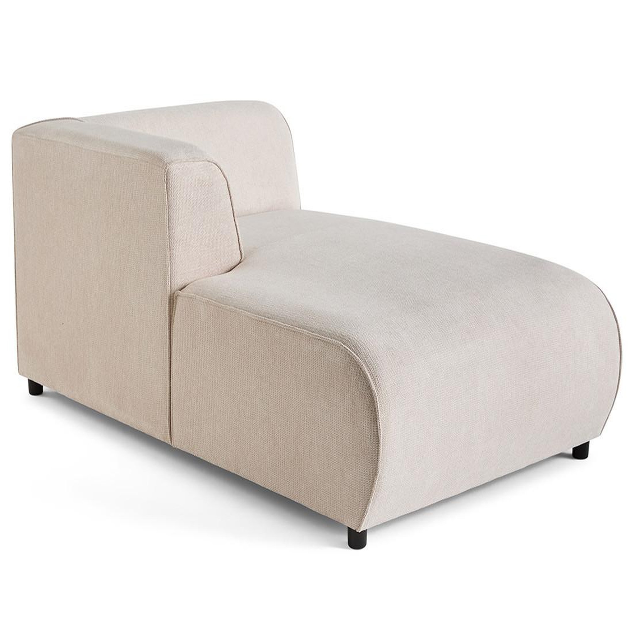 Voir la diapositive 1 : LISA DESIGN Suaro - module d'assise méridienne gauche en tissu texturé