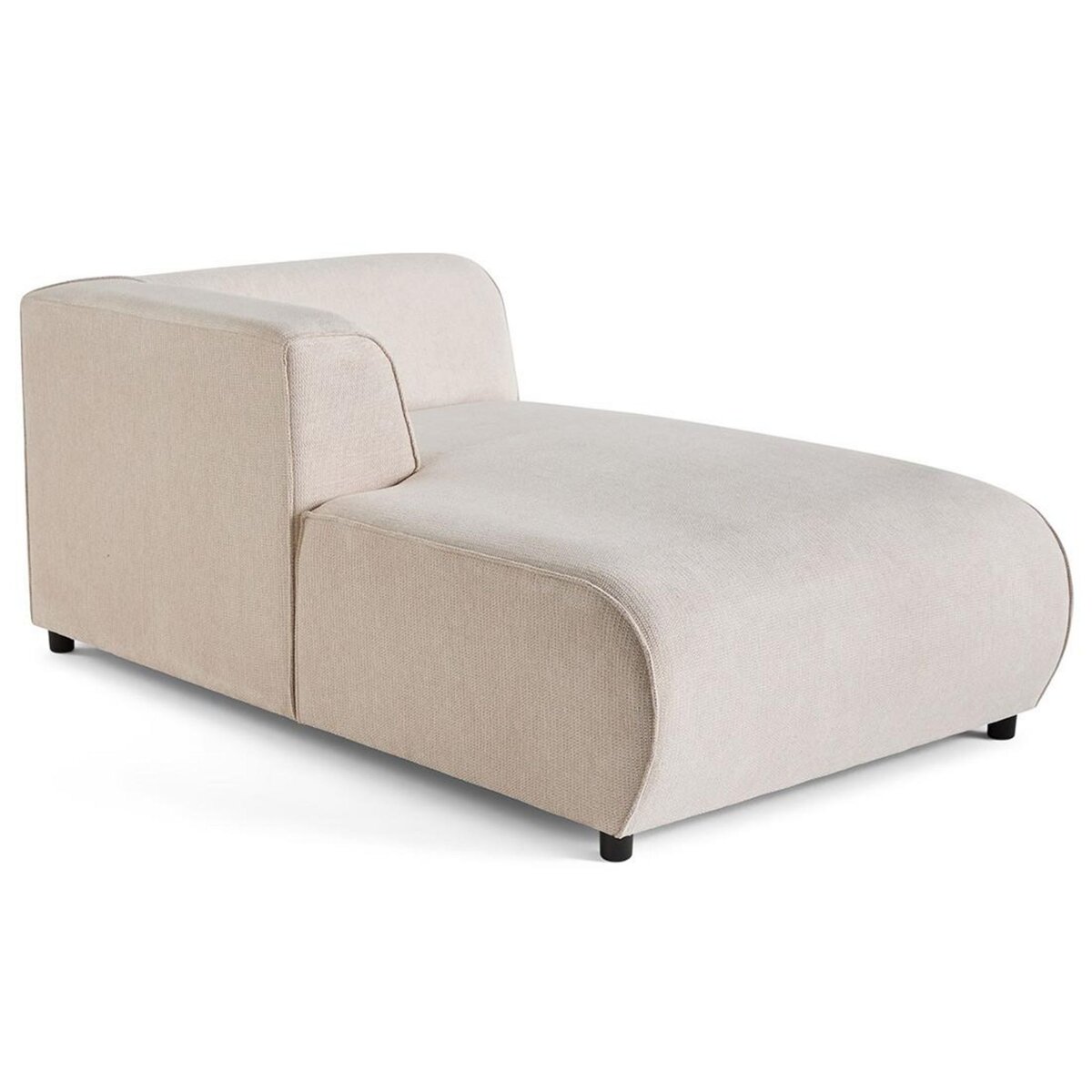 LISA DESIGN Suaro - module d'assise méridienne gauche en tissu texturé