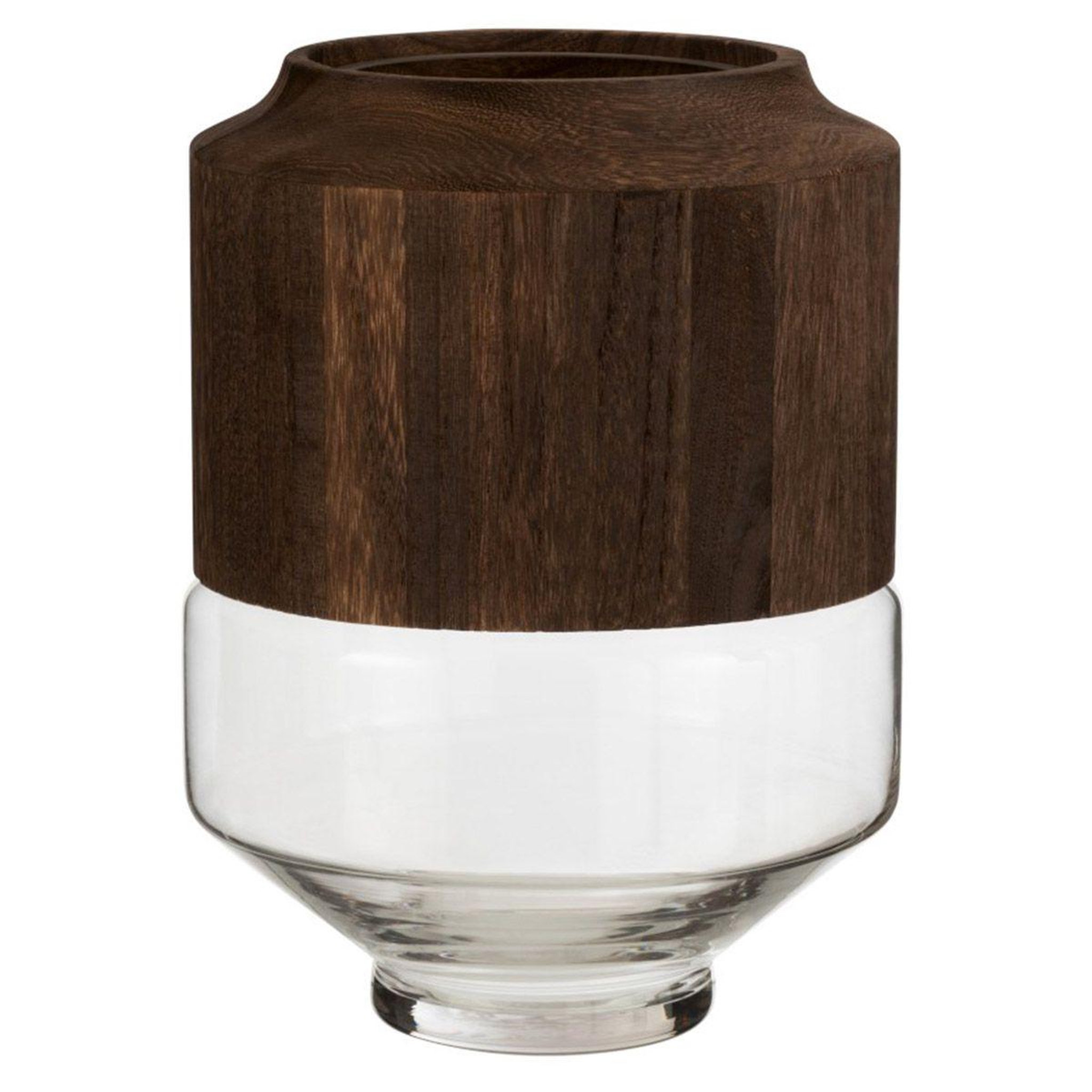 Voir la diapositive 1 : J-LINE Vase Rond Design  Galupa  31cm Marron