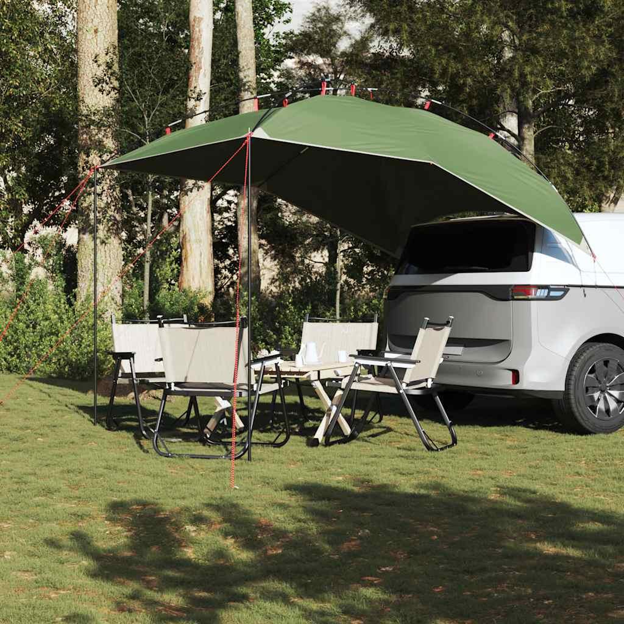 Voir la diapositive 3 : VIDAXL Tente de voiture vert impermeable