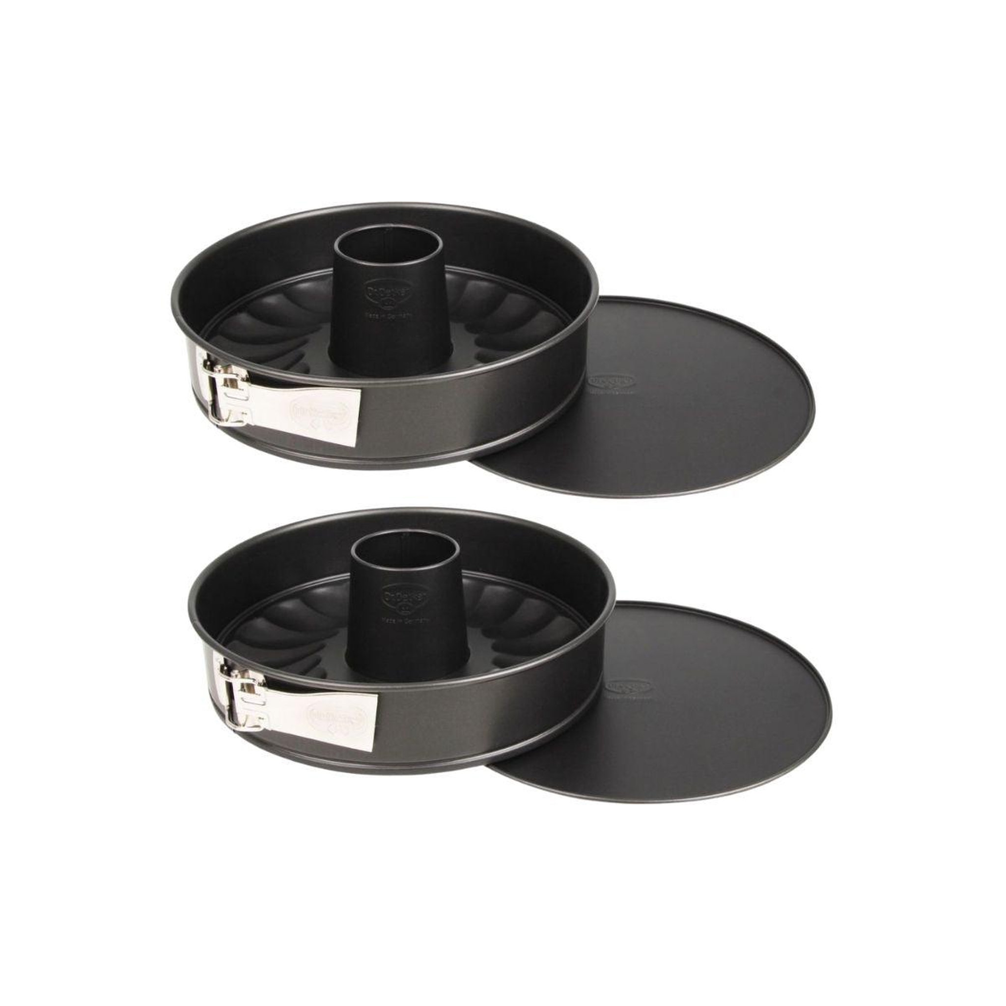 DR.OETKER Lot de 2 moules à manqué 26/26 cm en acier dr oetker tradition