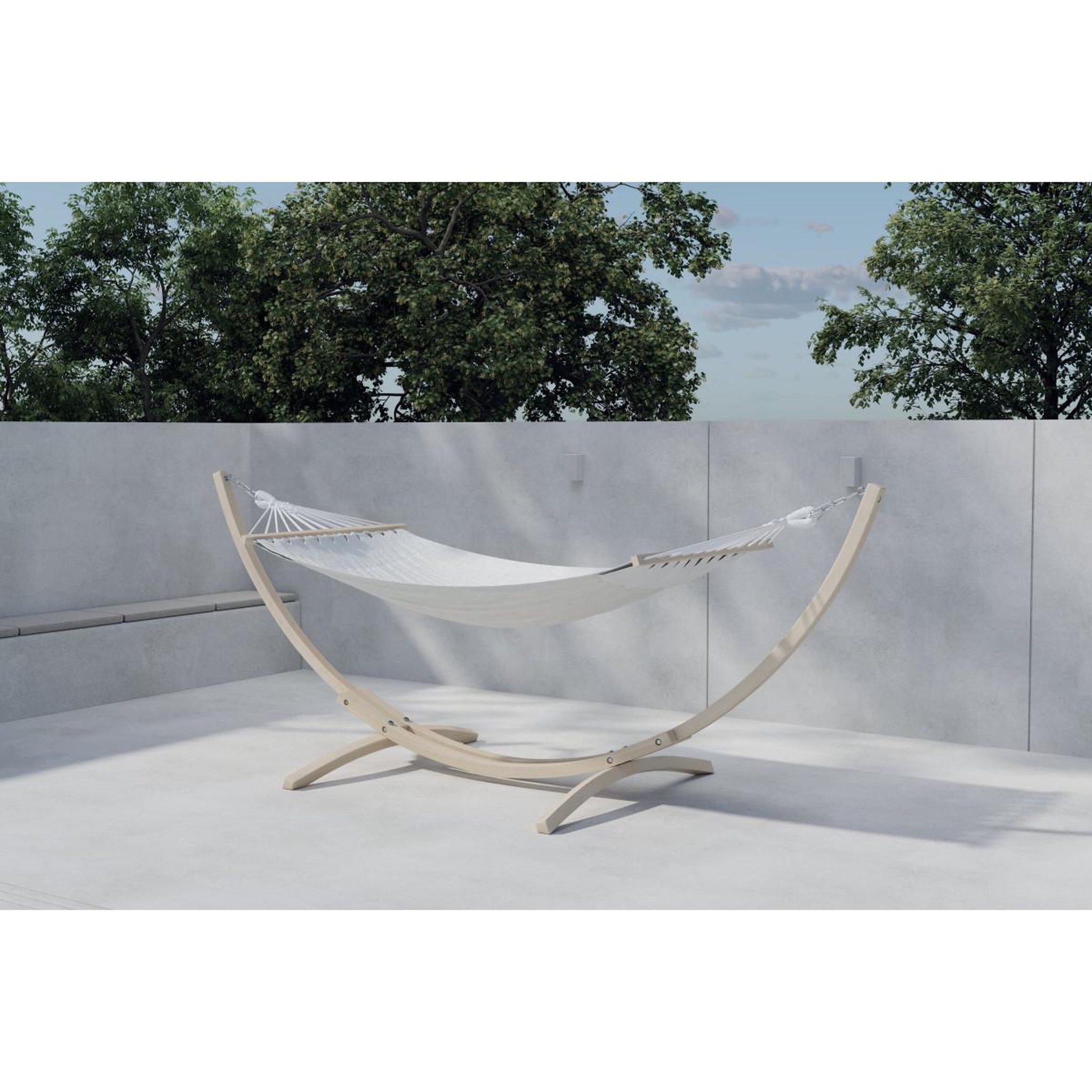 Voir la diapositive 4 : Paris Prix Hamac en bois  hedvig  320cm beige