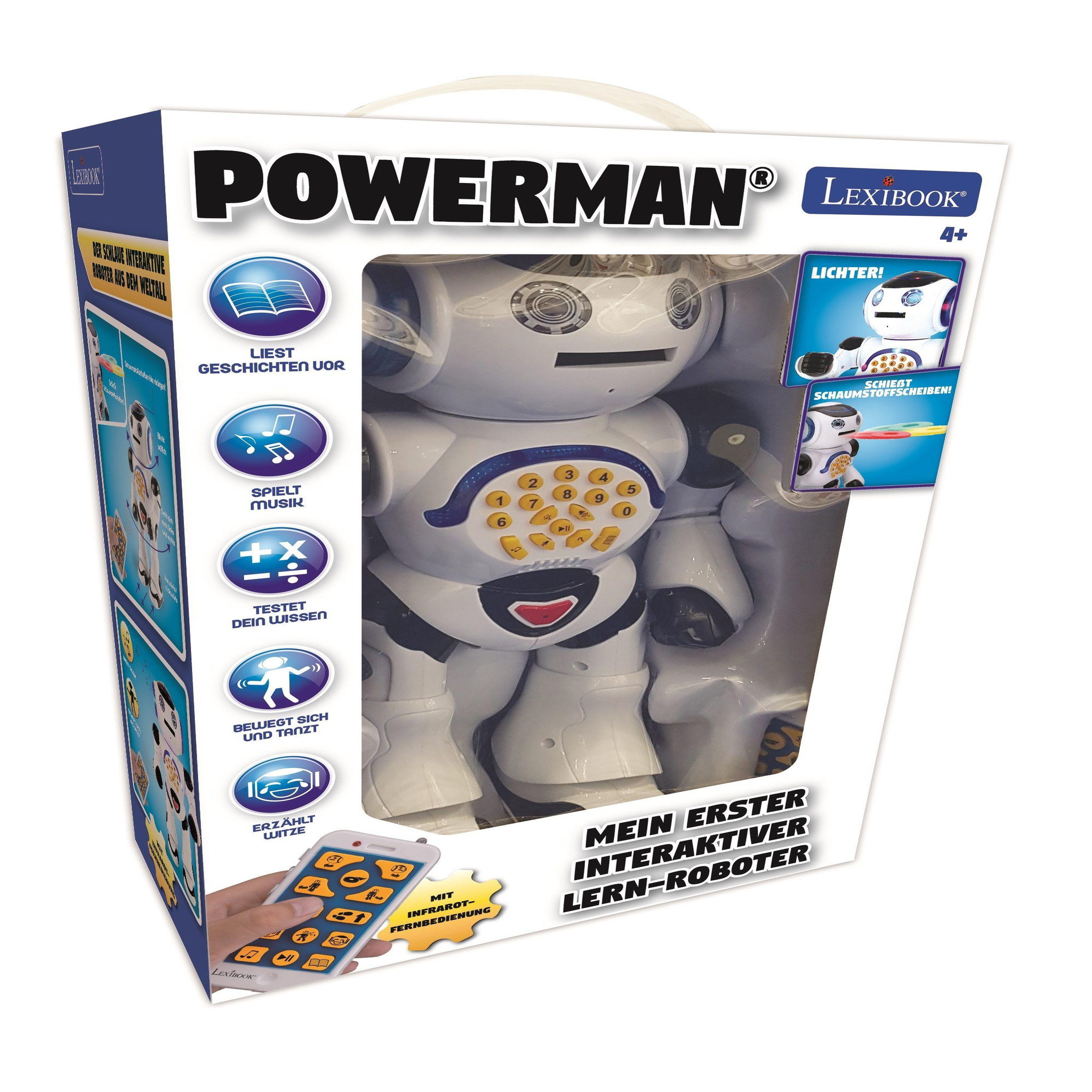 Voir la diapositive 6 : Lexibook POWERMAN Robot Interactif (Allemand)