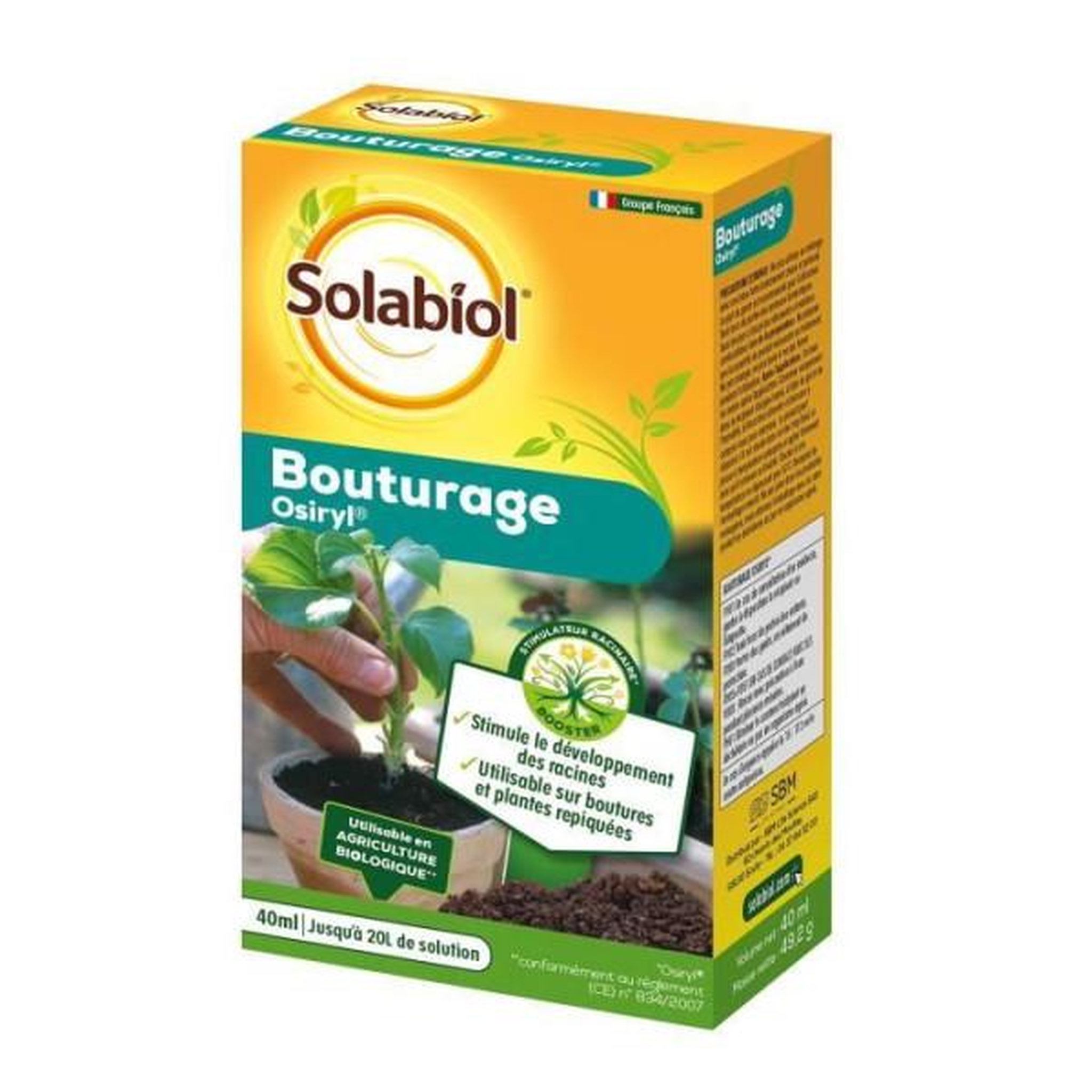 Voir la diapositive 2 : SOLABIOL SOLABIOL SOBOUTU40 Bouturage Osiryl - 40 ml
