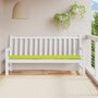 Voir la diapositive 1 : VIDAXL Coussin de banc de jardin vert brillant 200x50x3cm tissu oxford