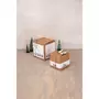 Rayher Kit boîte à plier - Carré - Kraft - 10 x 10 x 10 cm