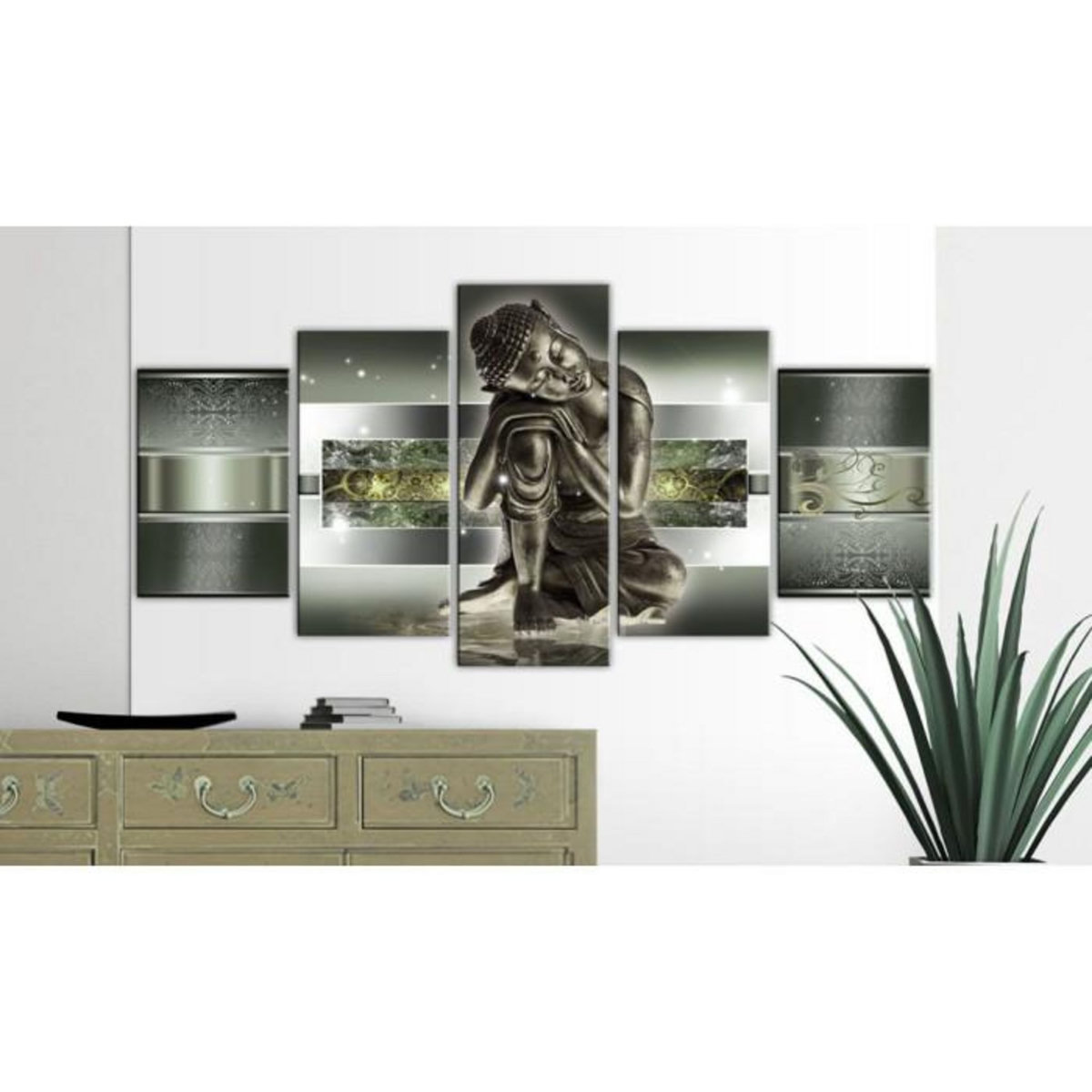 Paris Prix Tableau Imprimé  Sleeping Buddha in Greens