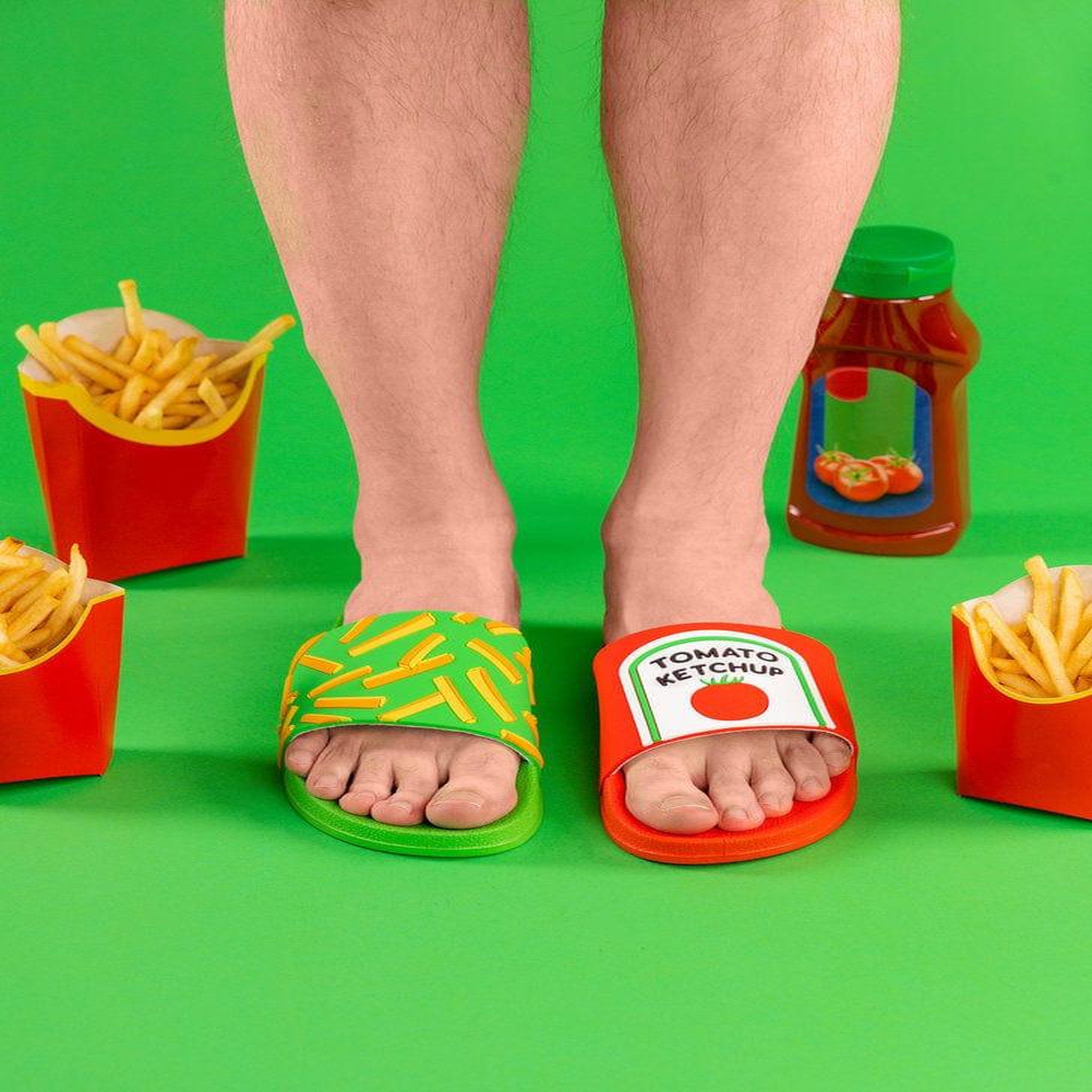 Voir la diapositive 2 : DEDOLES Claquettes frites et ketchup