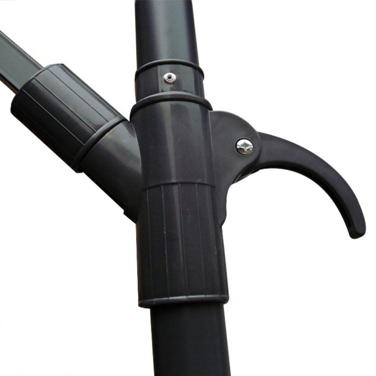 CONCEPT USINE Parasol Néon LED déporté 3 x 3 m écru SOLENZARA