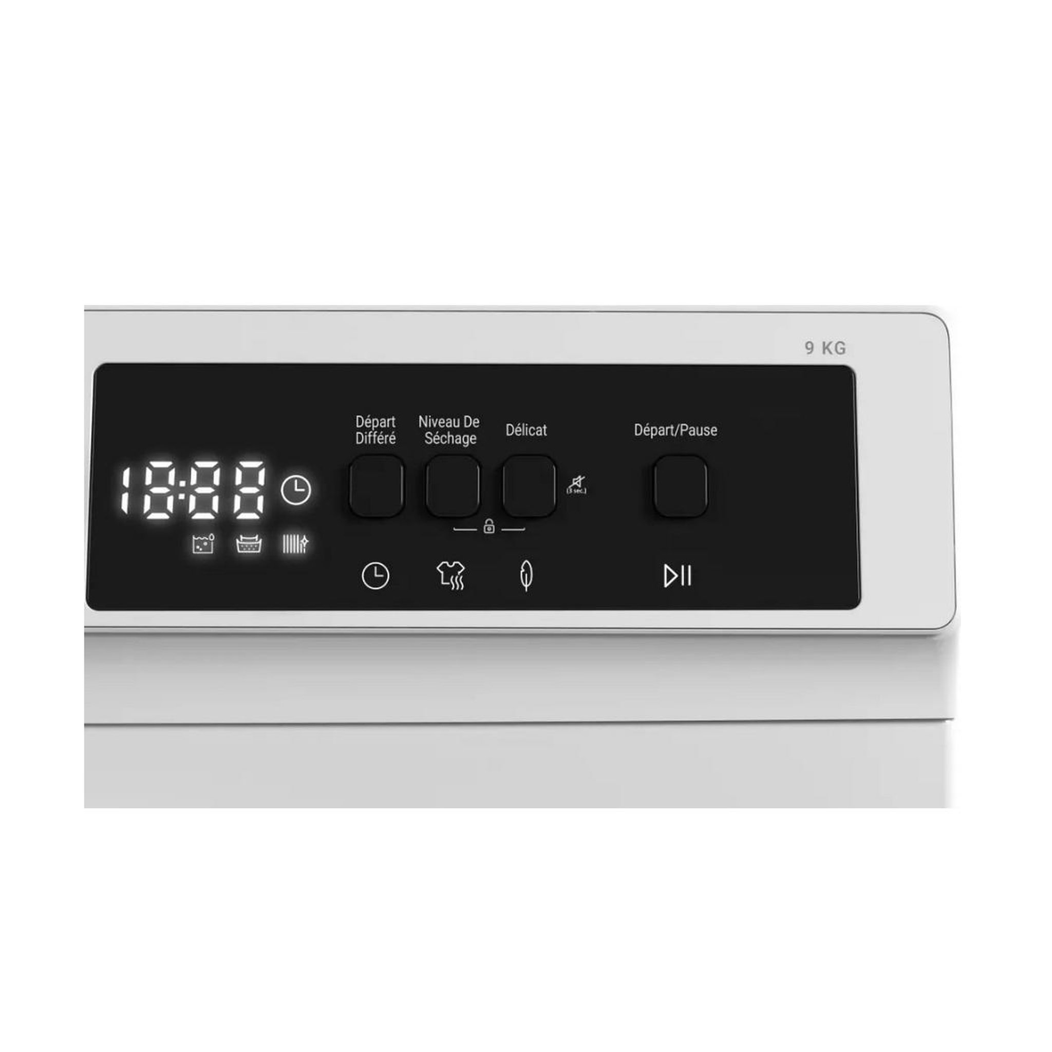 Voir la diapositive 4 : Daewoo Sèche-linge pompe à chaleur 60cm 9kg blanc - TD-B9GP1WE0