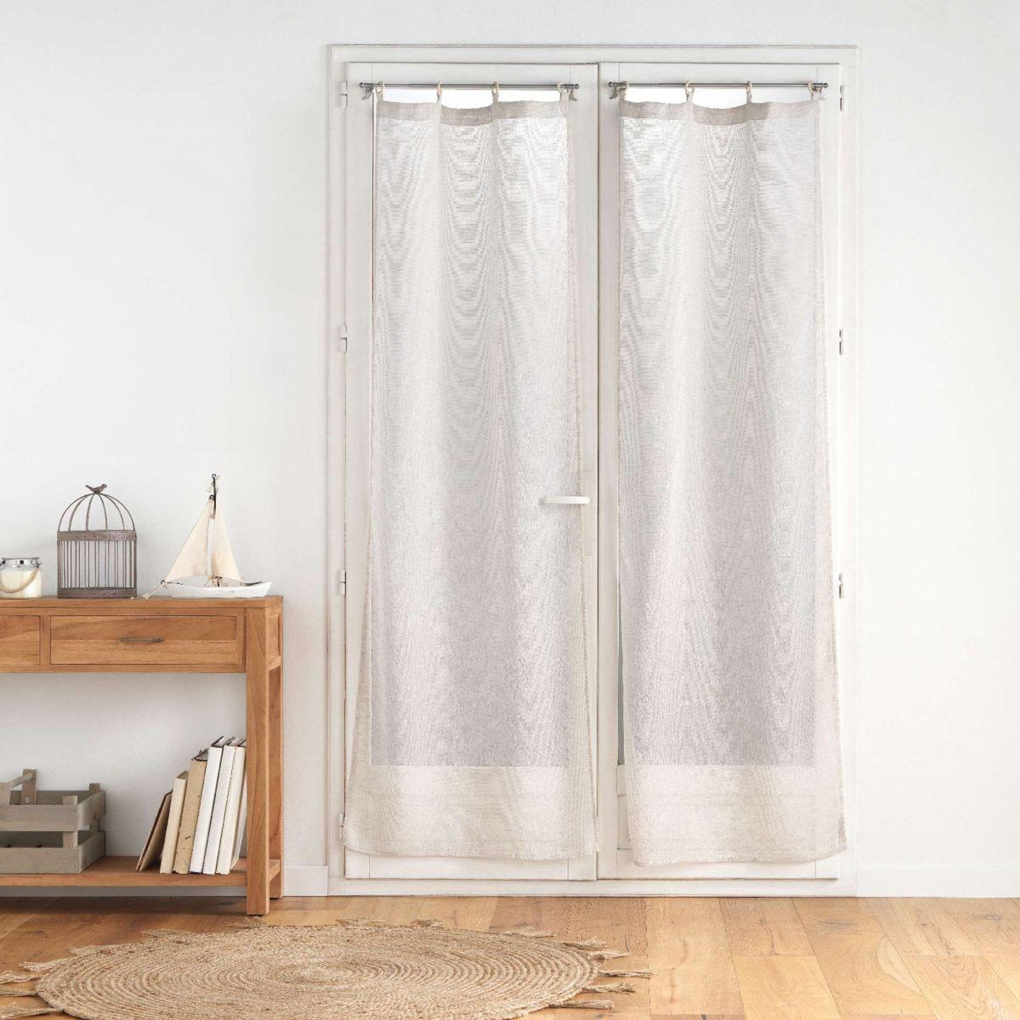 Voir la diapositive 4 : Douceur d'Intérieur Paire de voilages à œillets  minalisa  70x200cm lin