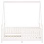 Voir la diapositive 4 : VIDAXL Cadre de lit pour enfant blanc 70x140 cm bois de pin massif