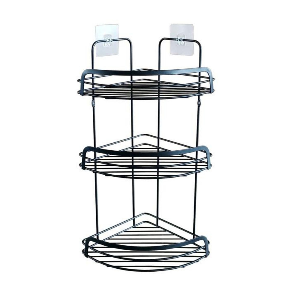 Paris Prix Serviteur de Douche Angle  Filaire Premium  49cm Noir