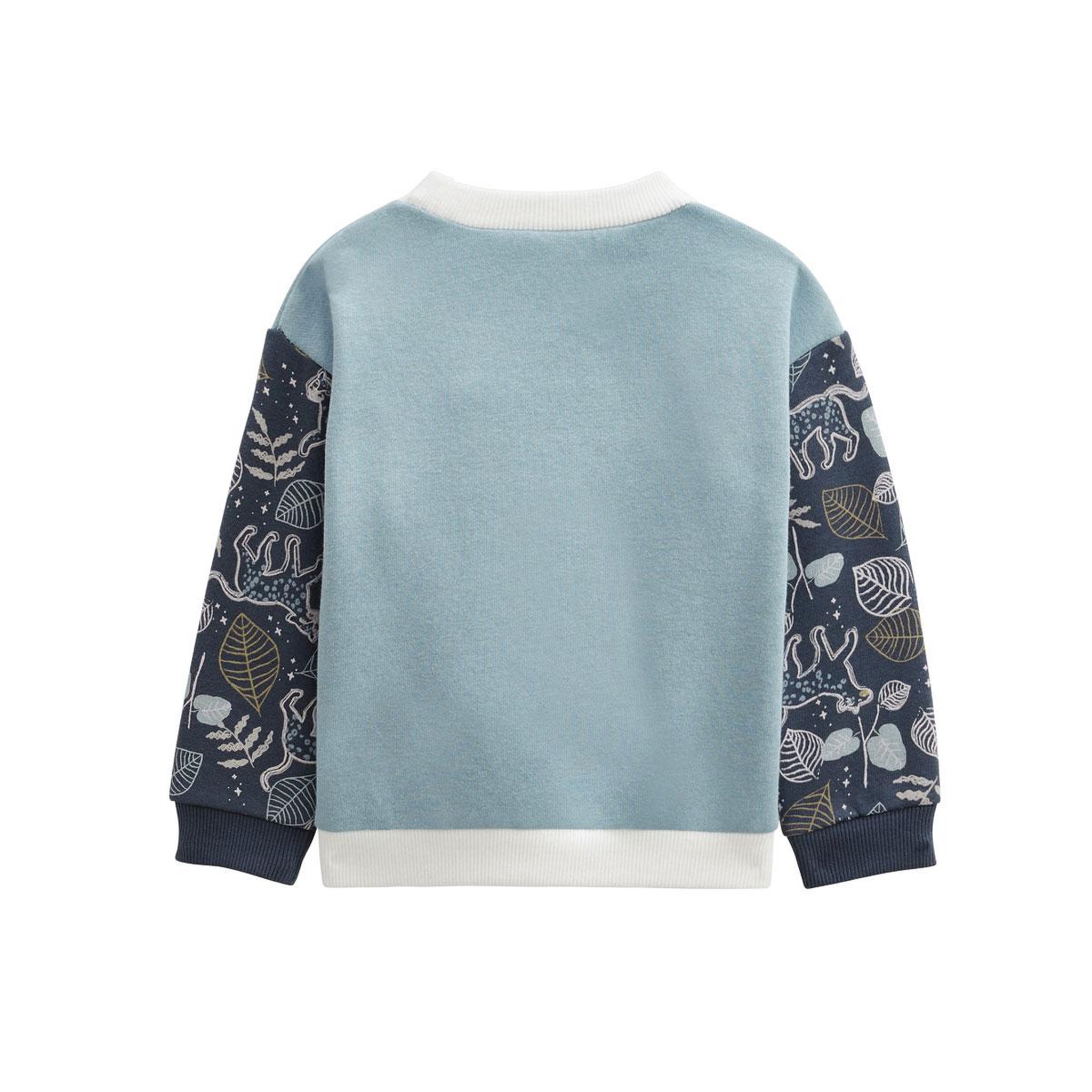 Voir la diapositive 2 : Petit Béguin Sweat-shirt bébé en molleton Félintrépide