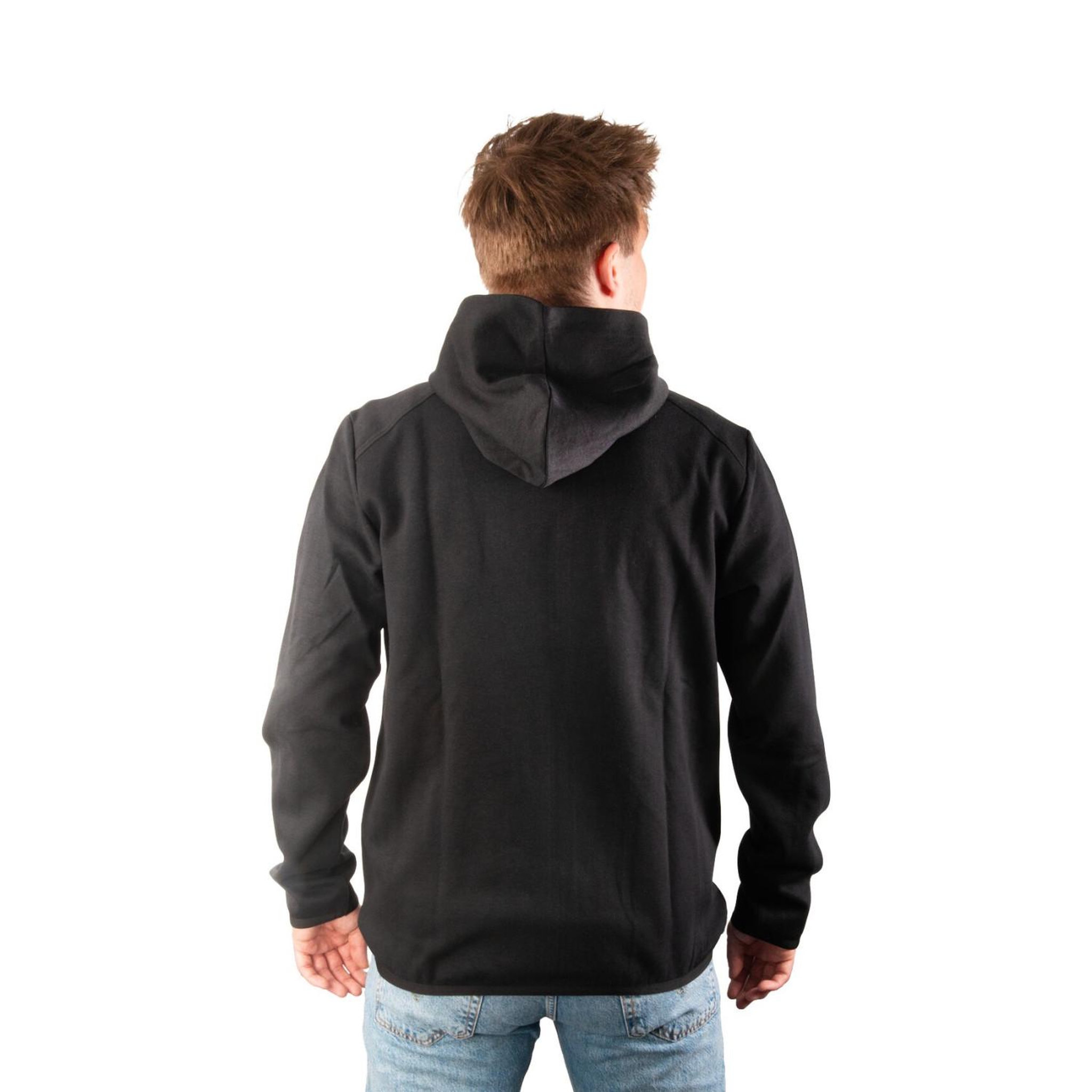 Voir la diapositive 3 : FREEGUN Sweat sport zippé à capuche homme en interlock et patch rubber Clyde