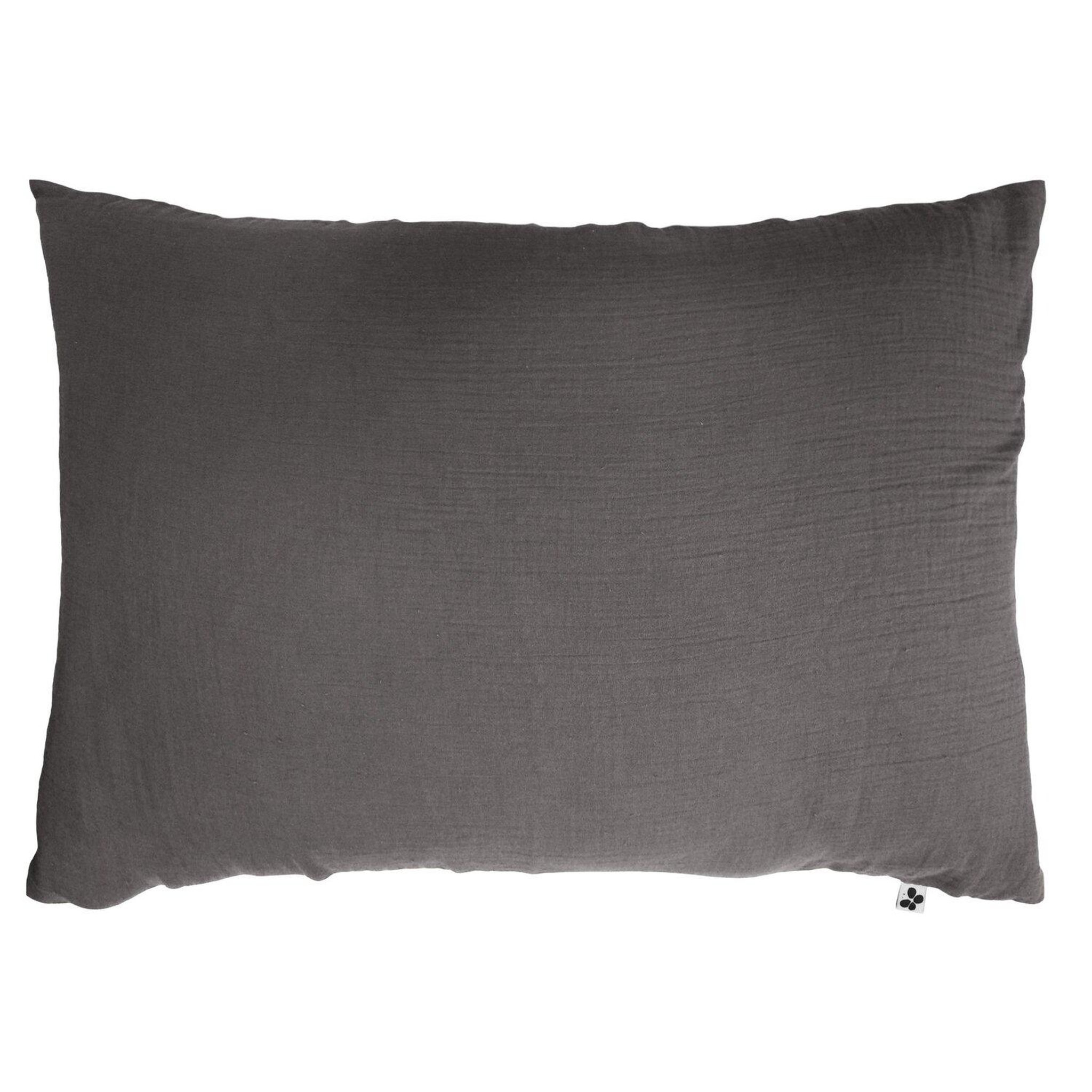 Voir la diapositive 1 : Home collection Taie d'oreiller 100% gaze de coton
