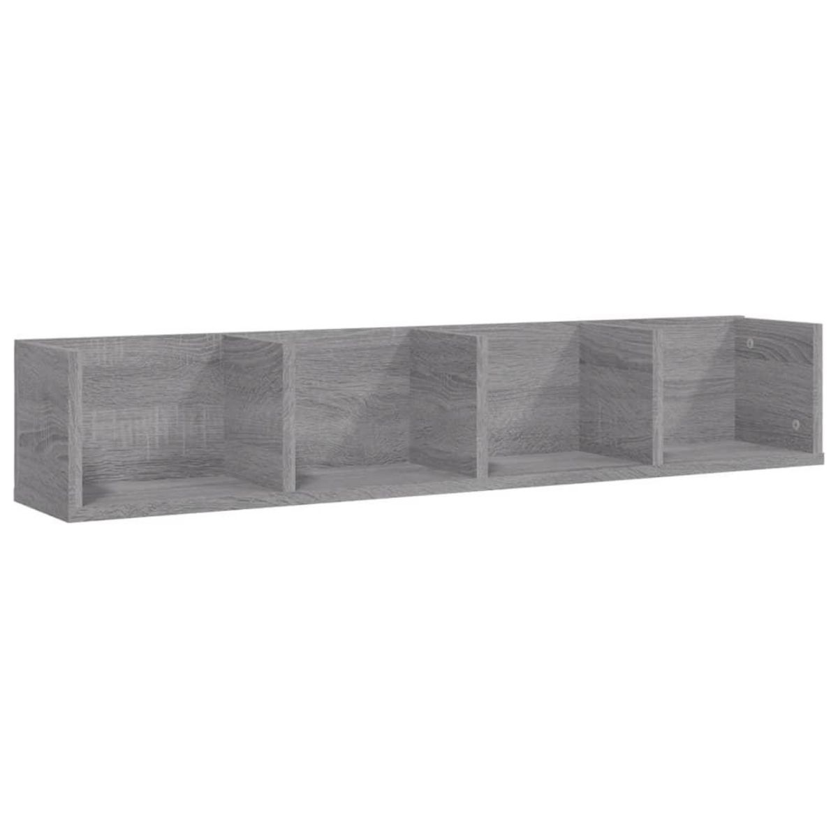 VIDAXL Etagere murale a CD Sonoma gris 100x18x18 cm Bois d'ingenierie