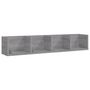 Voir la diapositive 2 : VIDAXL Etagere murale a CD Sonoma gris 100x18x18 cm Bois d'ingenierie