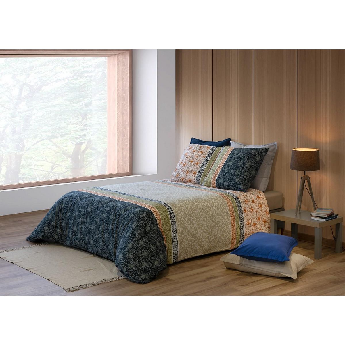 ATELIER DU COTON Parure housse de couette 100% coton 71fils bella