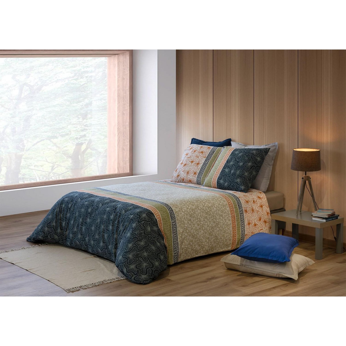 ATELIER DU COTON Parure housse de couette 100% coton 71fils bella