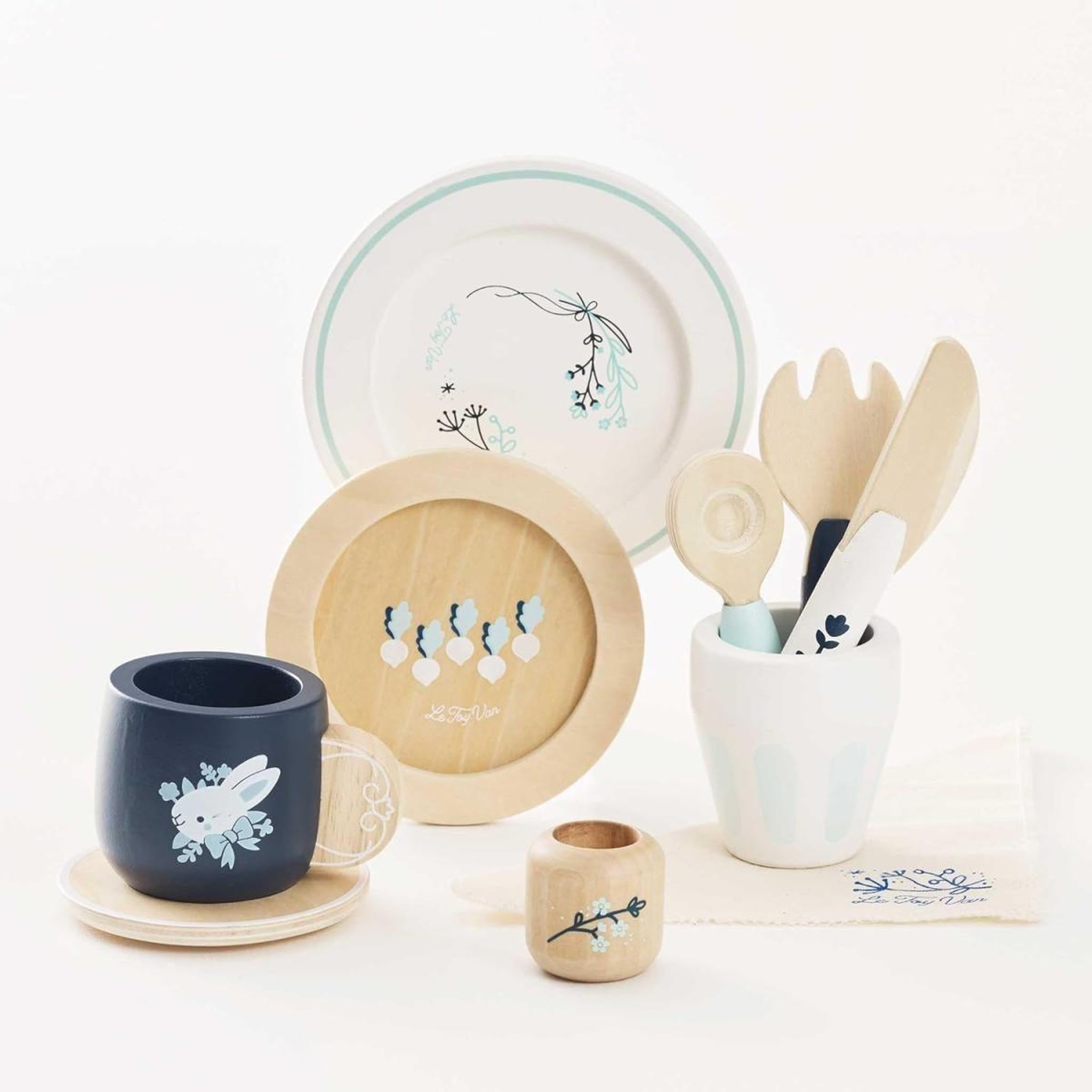 Voir la diapositive 2 : Le Toy Van La Dinette set pastel - 10 Pièces