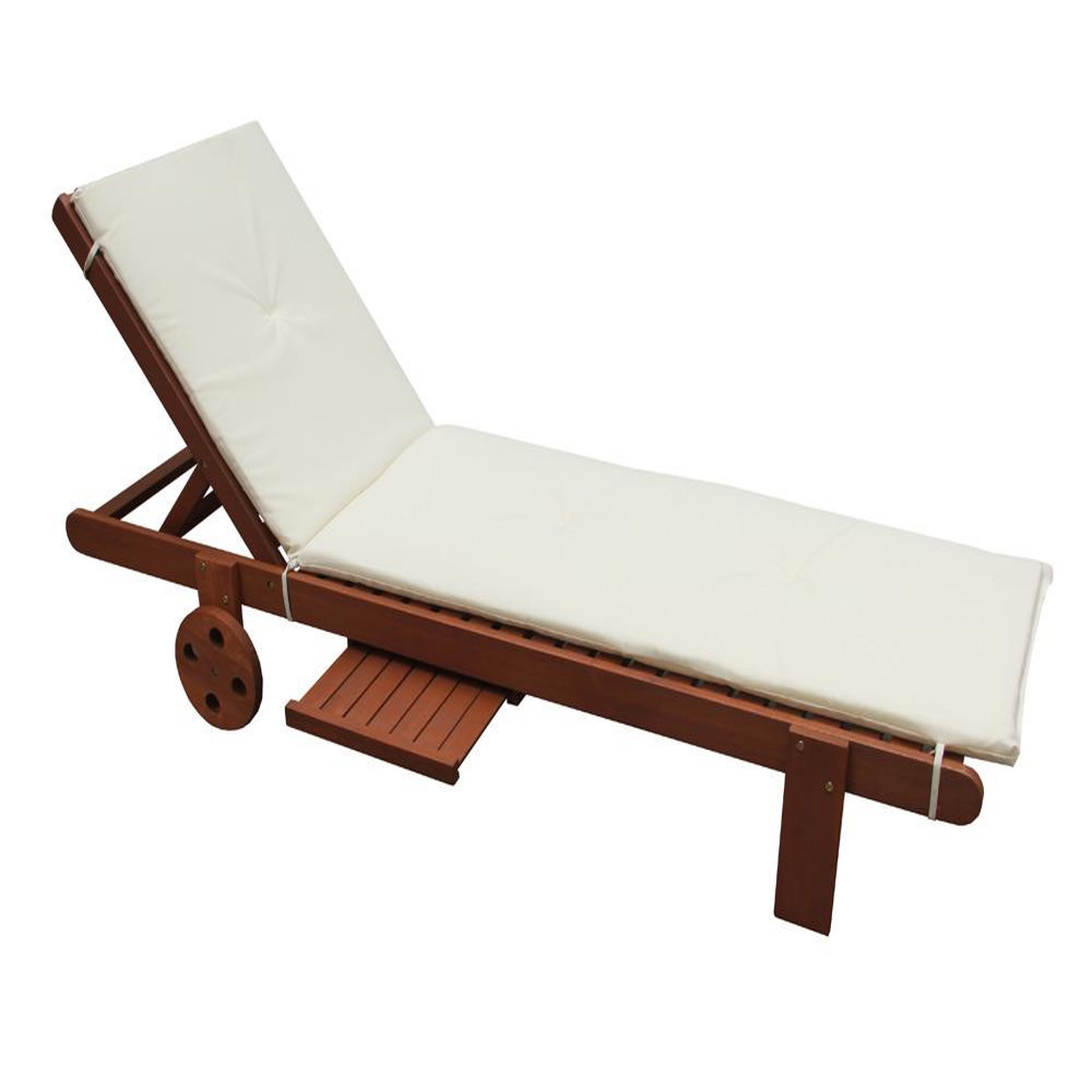 Habitat et Jardin Coussin pour Bain de soleil en bois exotique