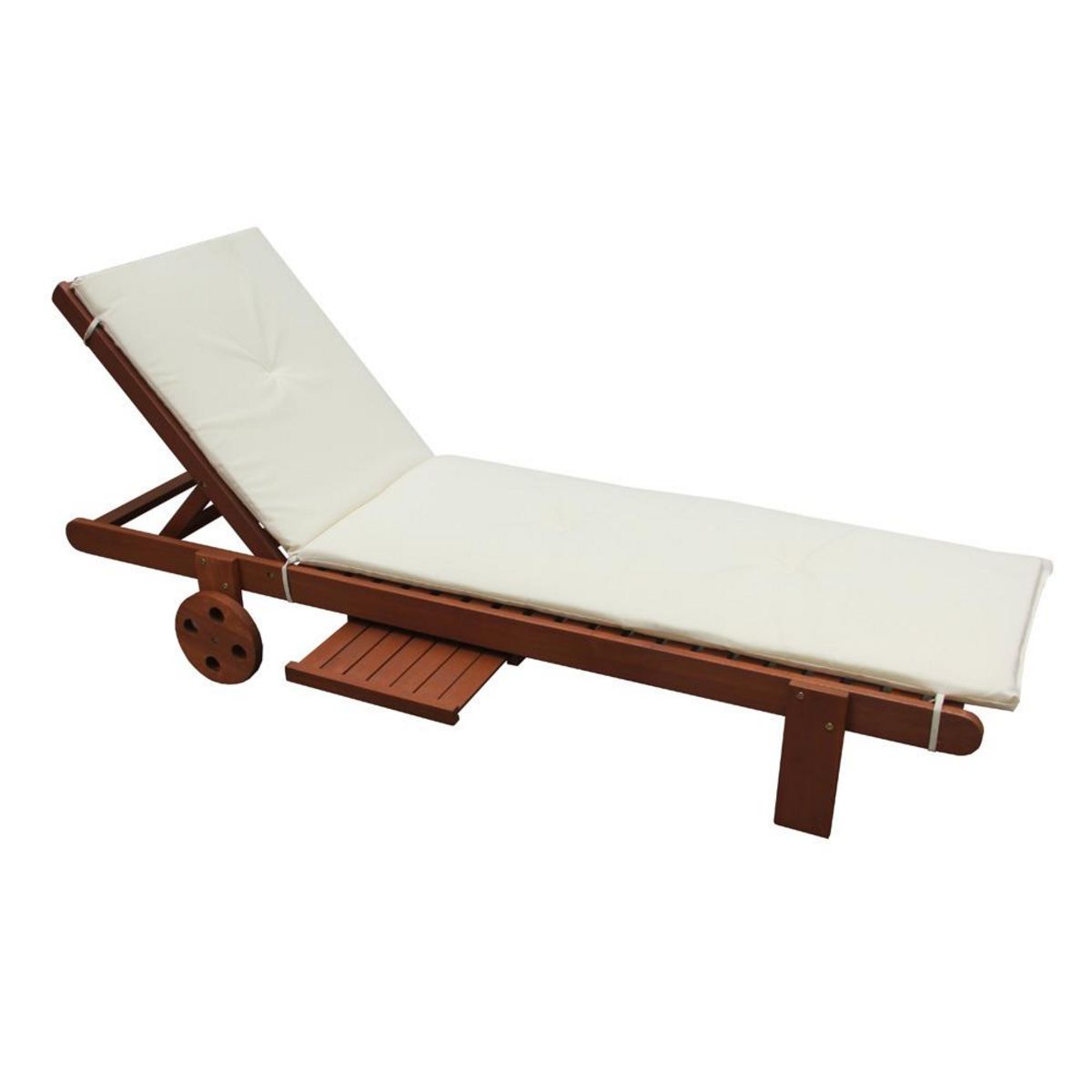 Habitat et Jardin Coussin pour Bain de soleil en bois exotique