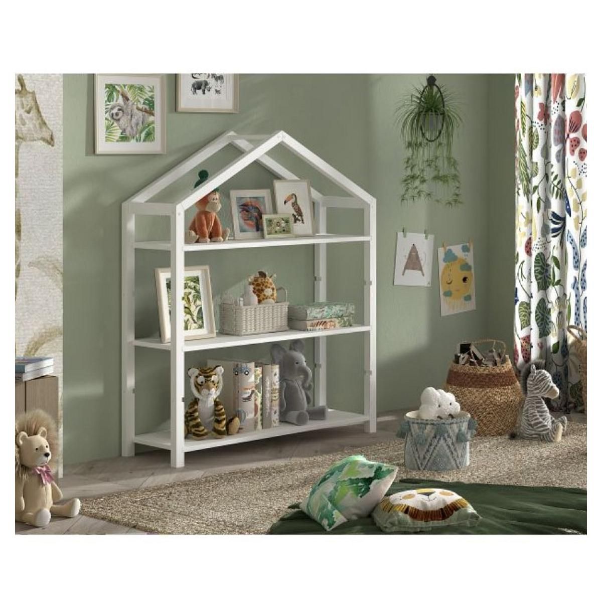 Vipack Bibliothèque DALLAS blanche - Étagères modernes