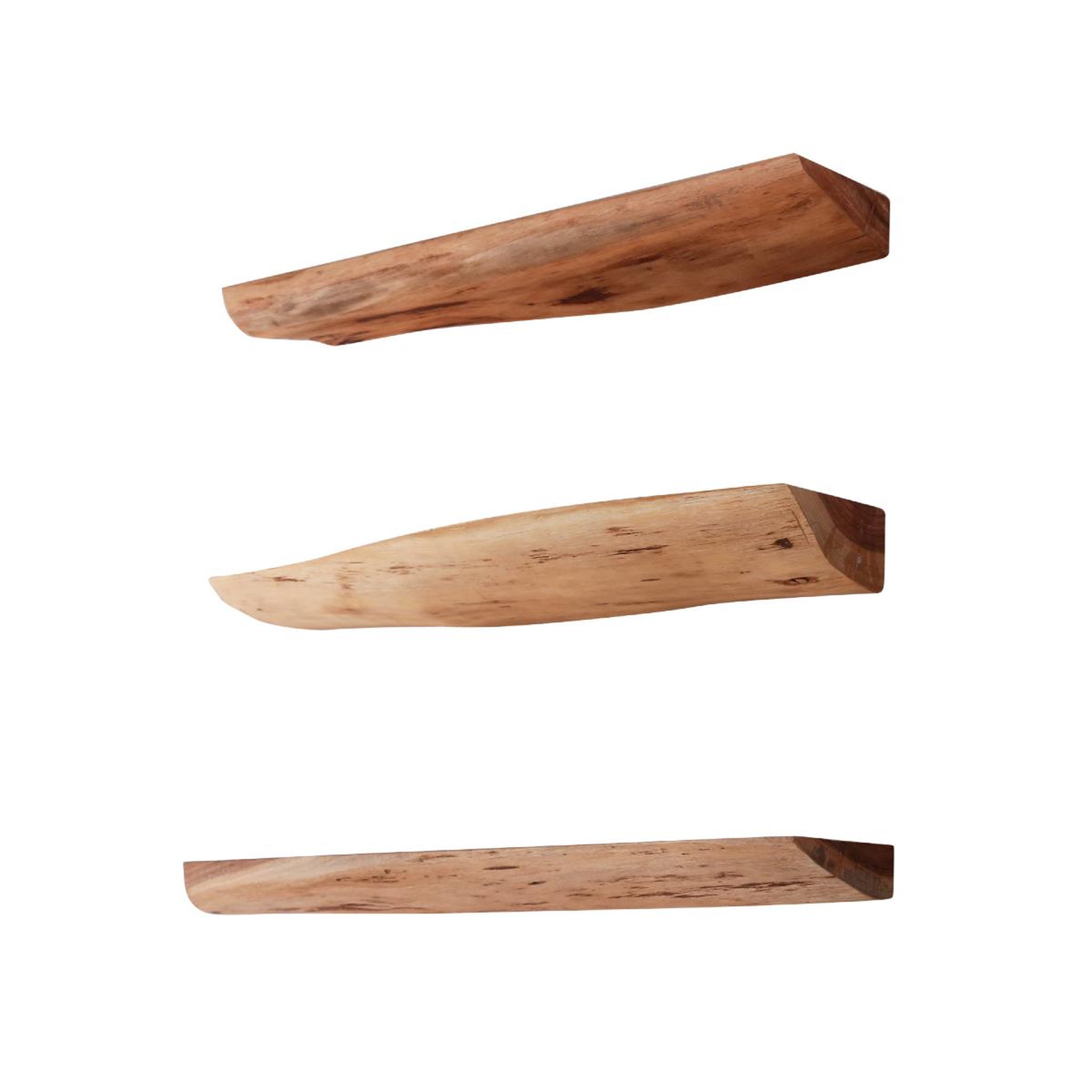 JLC KREATION Lot de 3 étagères murales en bois d'acacia ernest