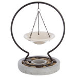 COMPTOIR DE LA BOUGIE Brûle-Parfum Suspendu  Pierres  24cm Gris