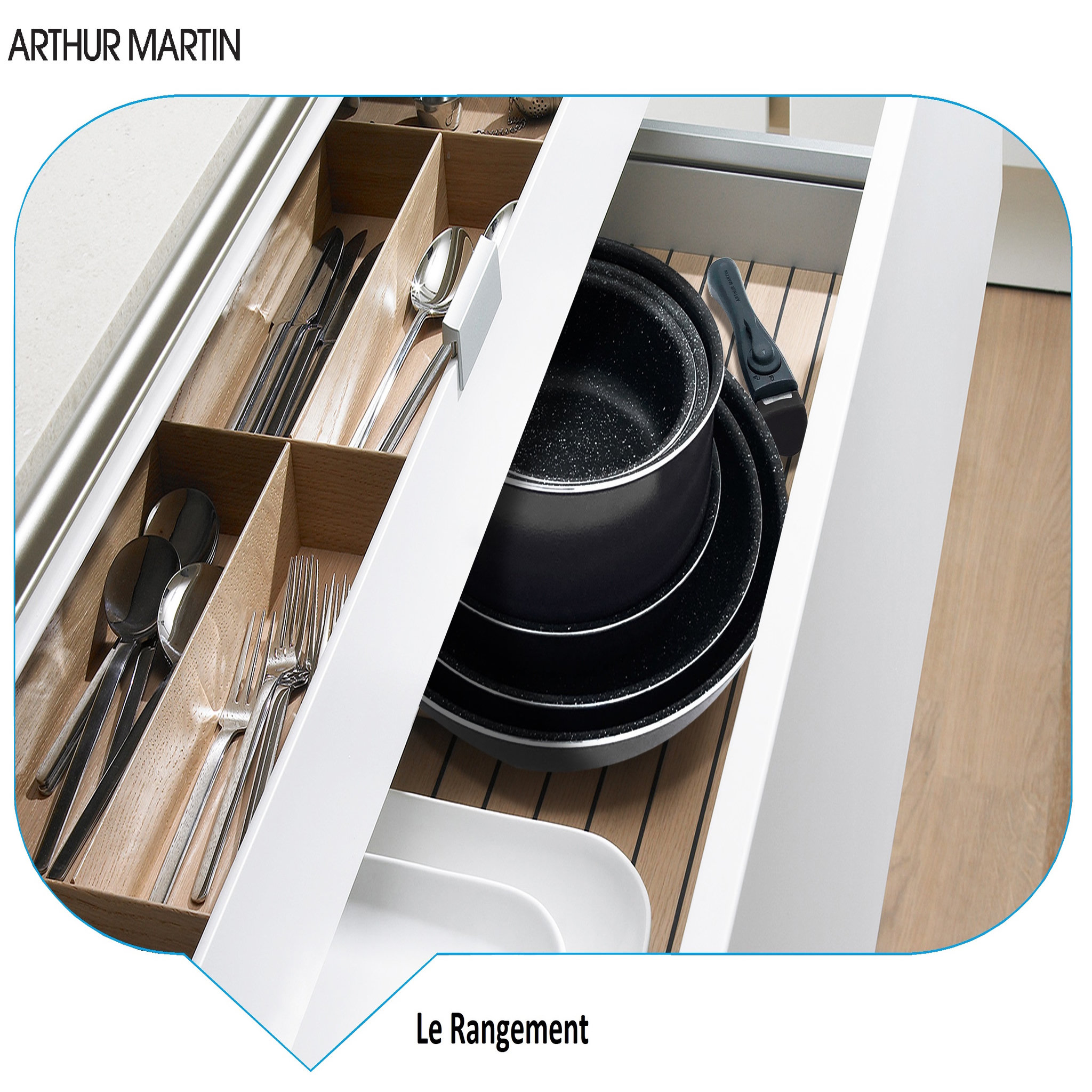 Voir la diapositive 5 : Arthur Martin Batterie de cuisine Induction 6 pièces aluminium revêtement anti adhérent sans PFOA noire 