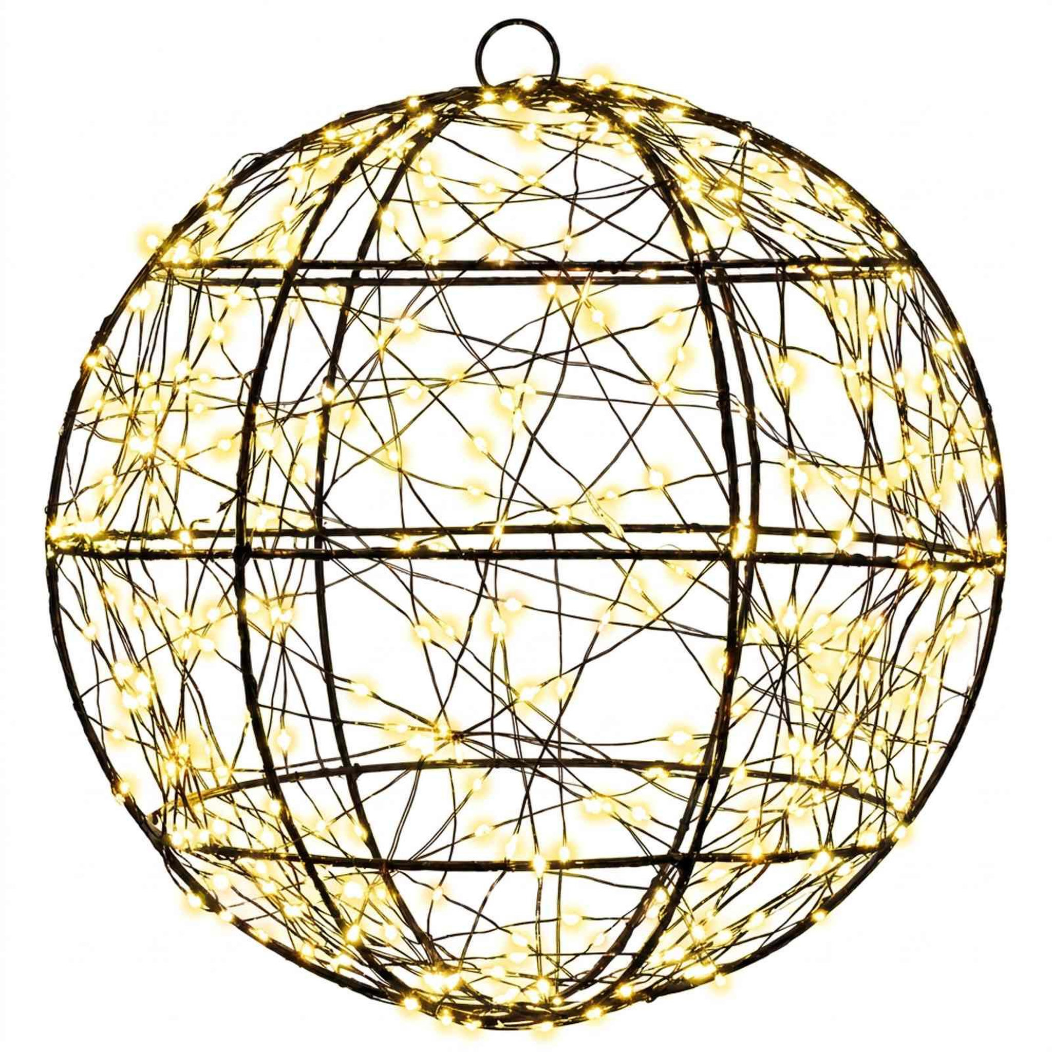 Voir la diapositive 5 : VIDAXL Lumiere de finial de Noël 2 pc 600 LED Blanc chaud Ø 30 x 32 cm