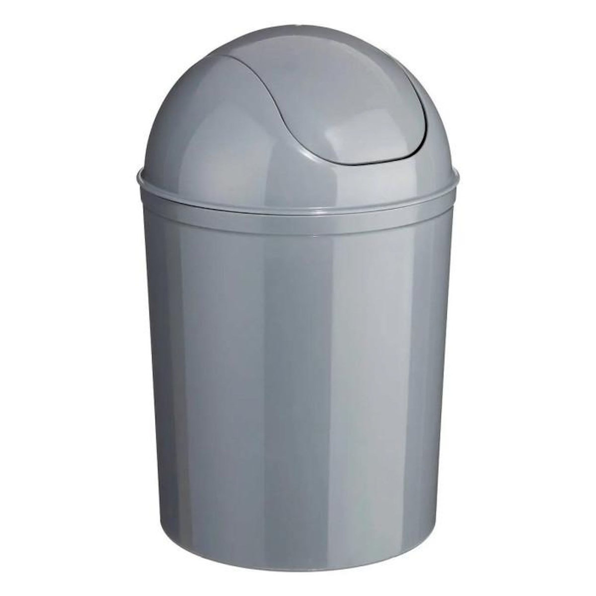 B BASIC & CO Poubelle de Salle de Bain  Essential  7L Gris