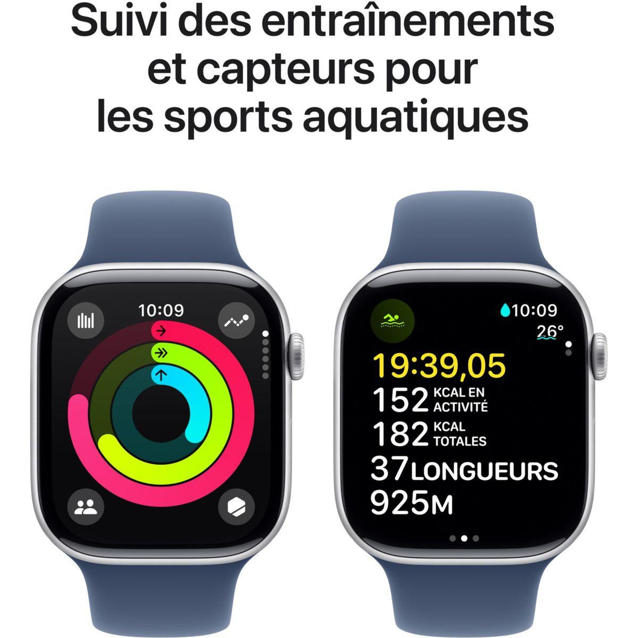 Voir la diapositive 4 : APPLE Montre connectée Serie 10 42mm Alu/Argent M/L