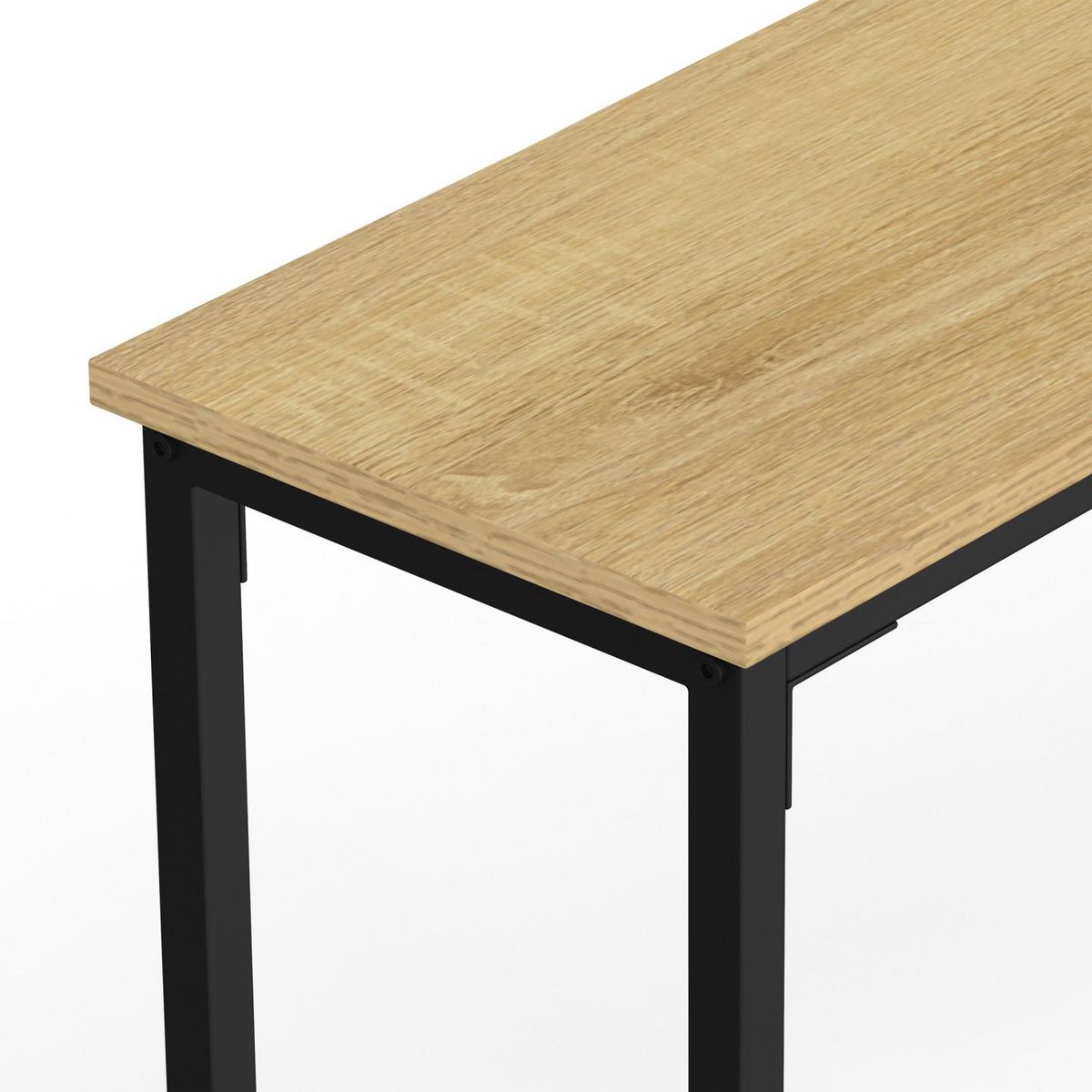 ID MARKET Console bout de canapé DETROIT table d'appoint gain de place design industriel