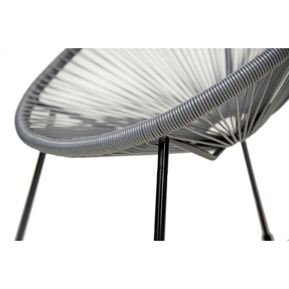 Habitat et Jardin Lot de 2 fauteuils de jardin  Ania  - Gris