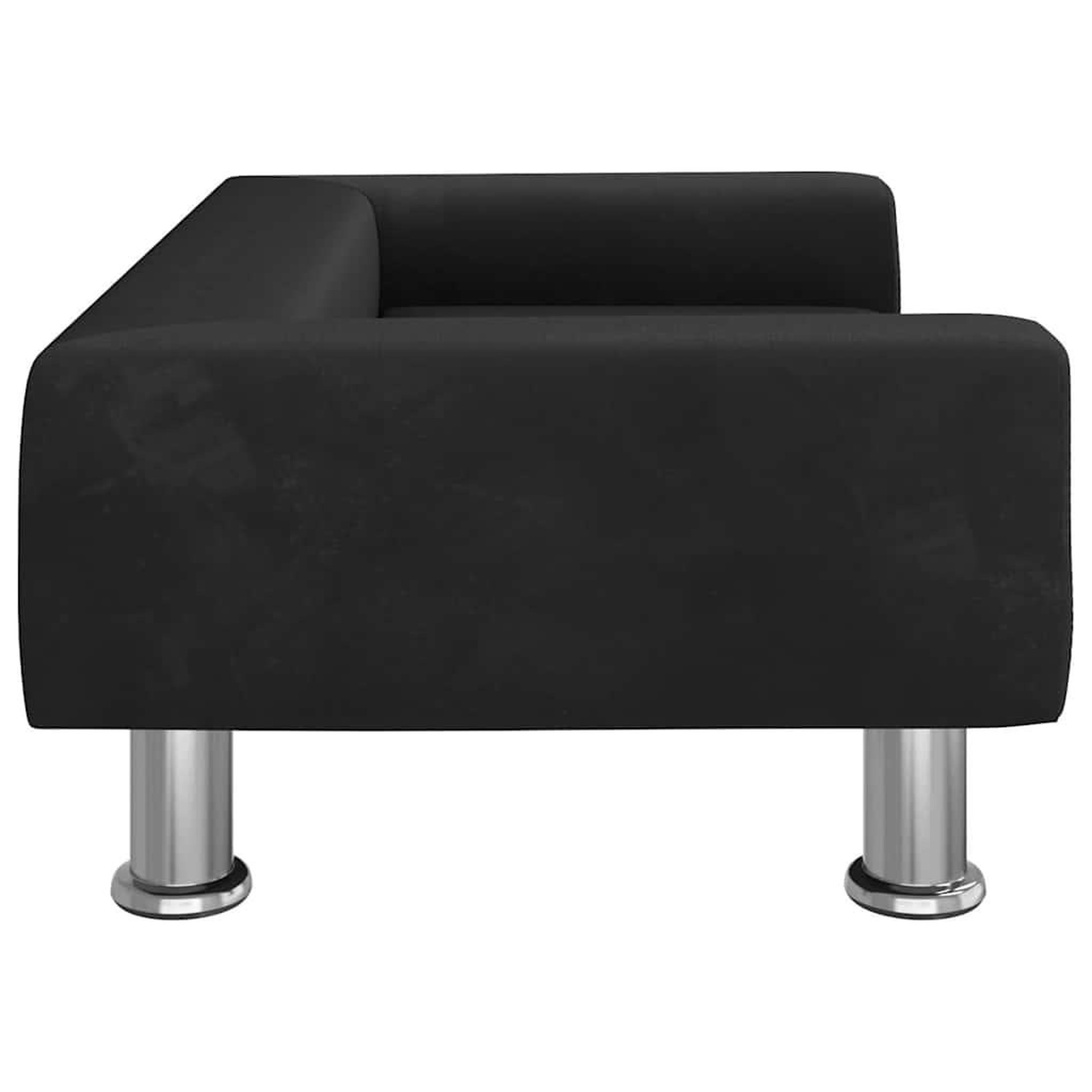Voir la diapositive 4 : VIDAXL Lit pour chien noir 70x45x26,5 cm velours