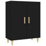 Voir la diapositive 2 : VIDAXL Buffet Noir 70x34x90 cm Bois d'ingenierie