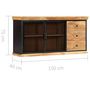 Voir la diapositive 6 : VIDAXL Buffet 150x40x75 cm Bois de manguier solide